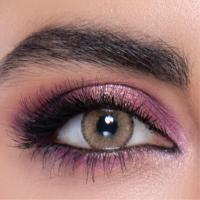 LA’BELLA Real 'Cappucino' braune farbige Jahreslinsen / 1x Paar / 2 Stk. Linsen